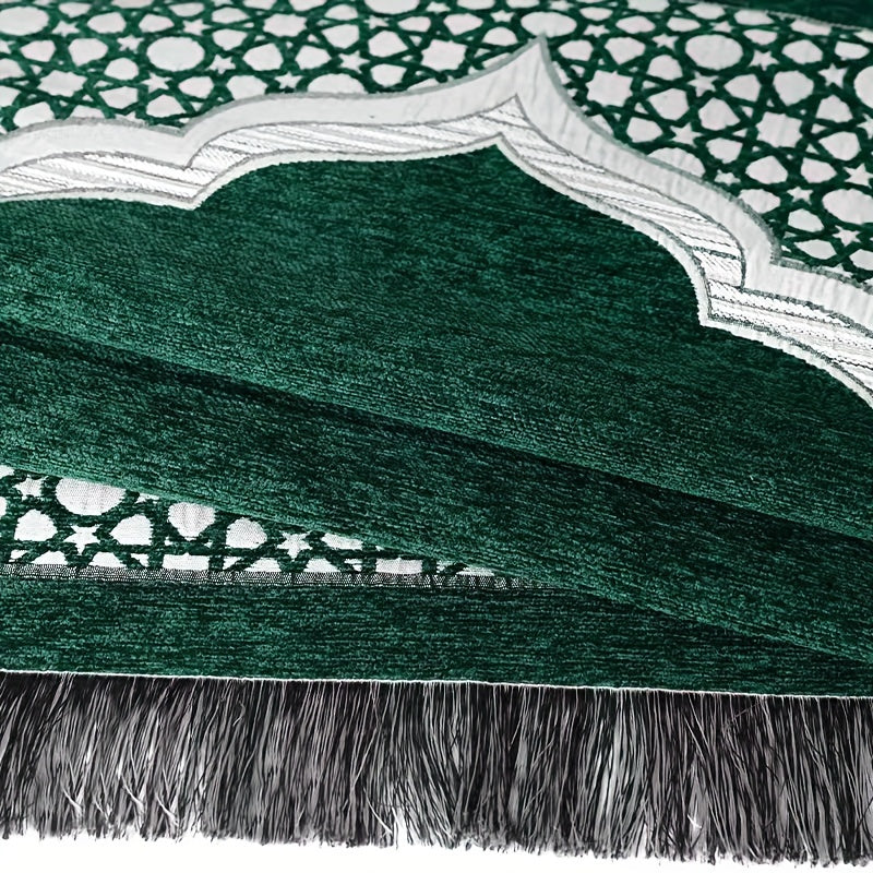 Set de Prière 3 Pièces - Tapis, Bonnet et Chapelet - Cadeau fêtes musulmanes