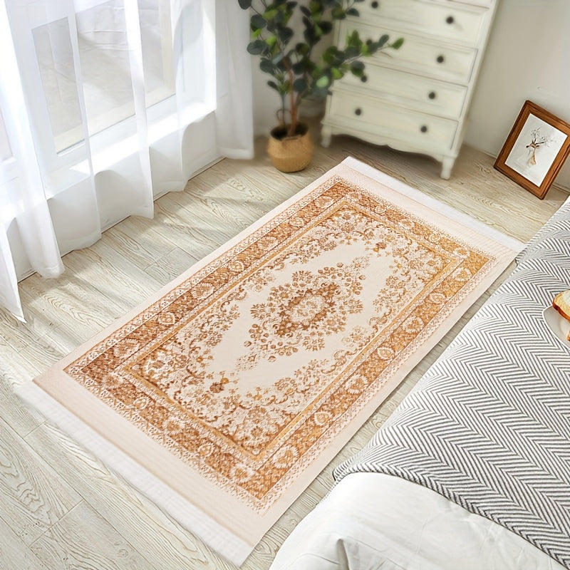 Tapis de Prière Style Tribal - Set 3 Pièces avec Chapelet et Sac de Rangement