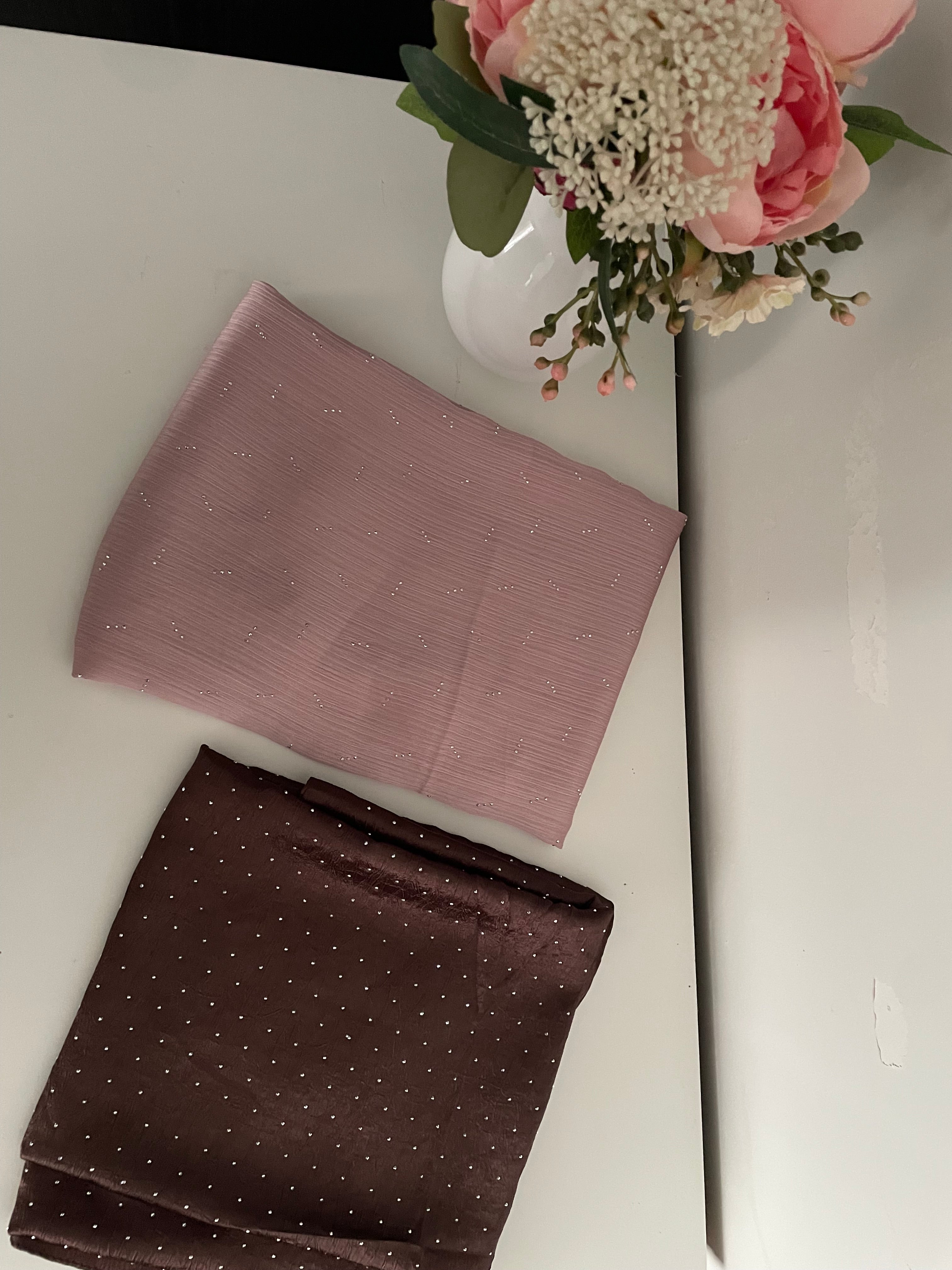 Châle Satin Strass