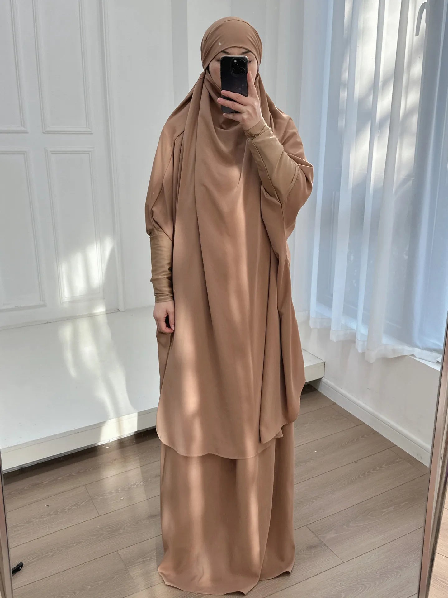 Ensemble Abaya 2 Pièces - Haut et Jupe fluide
