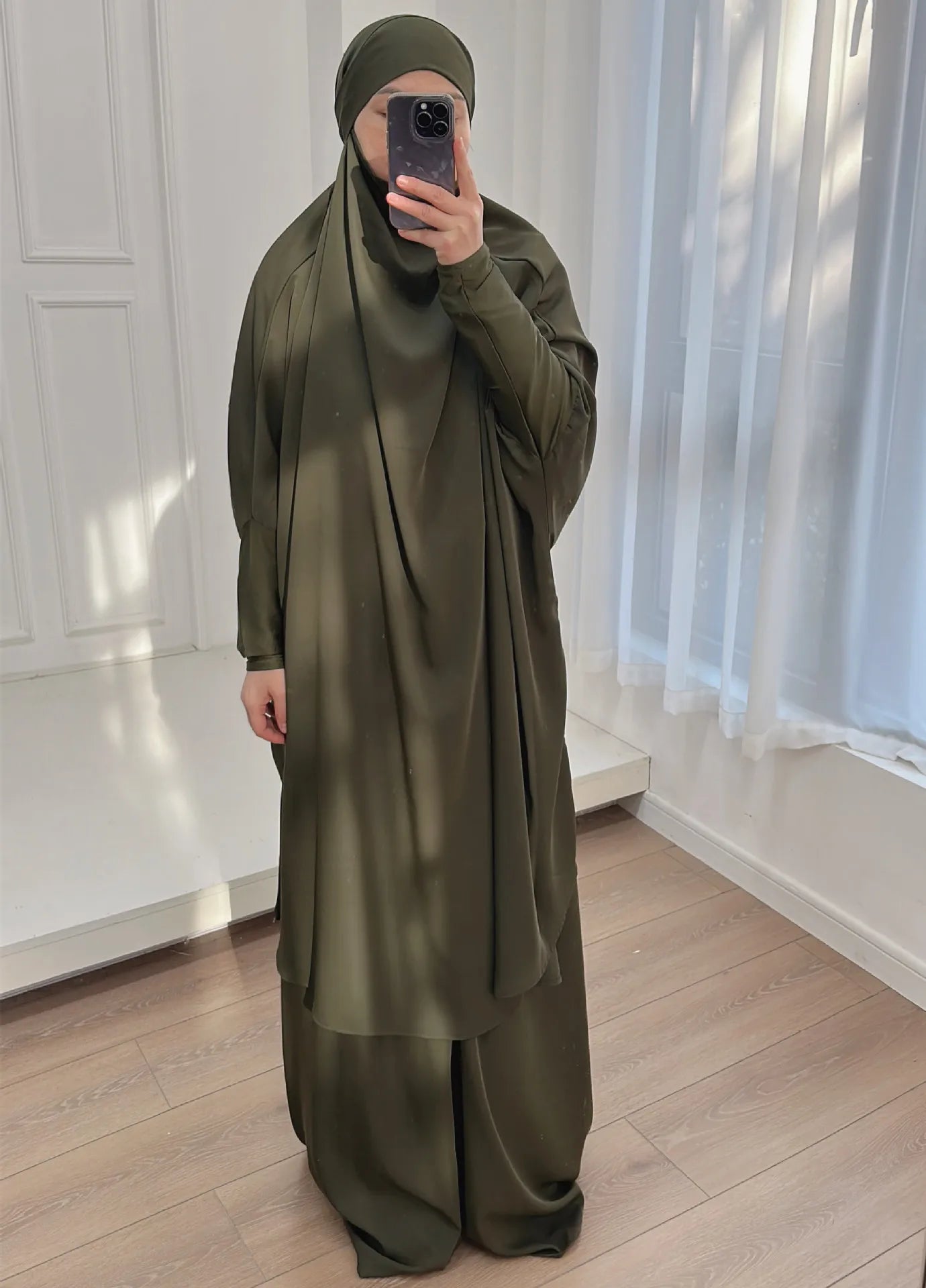 Ensemble Abaya 2 Pièces - Haut et Jupe fluide