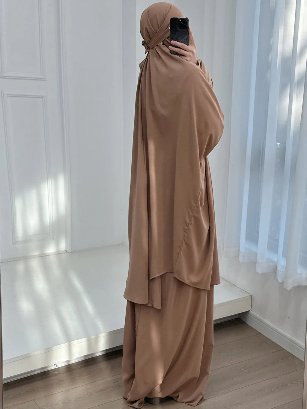Ensemble Abaya 2 Pièces - Haut et Jupe fluide