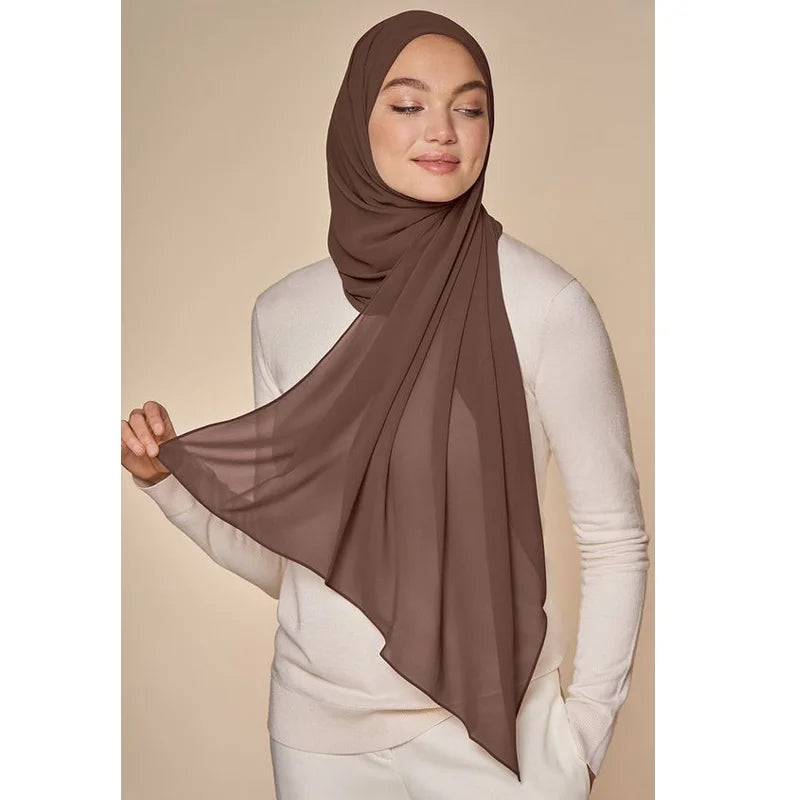 Hijab Mousseline - Long Uni