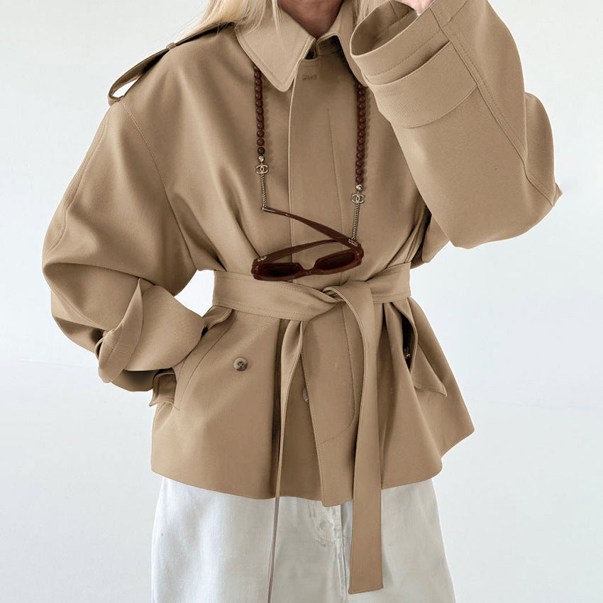 Manteau Trench au Style Élégant et Décontracté