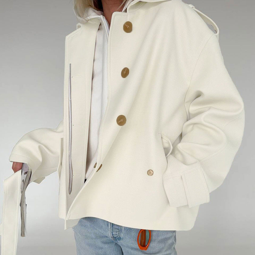 Manteau Trench au Style Élégant et Décontracté